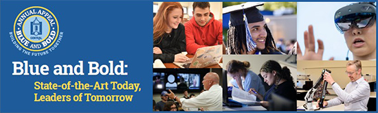 CCSU Annual Appeal, Blue and Bold, State of the art Today, Leaders of Tomorrow