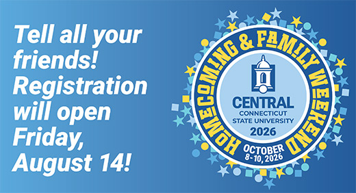 Tell all your friends! Registration will open Friday August 14th for Central's Homecoming & Family Weekend on October 8-10th 2026.